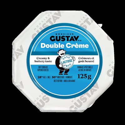 Fromage brie double crème crème 125gr