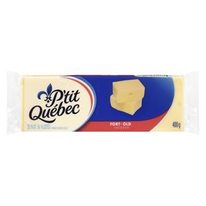 Fromage cheddar fort blanc 400gr