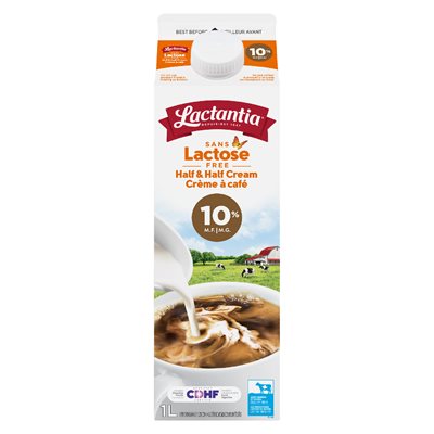 Crème à café sans lactose 10% 1lt