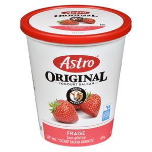 Yogourt fraise 6% 650gr