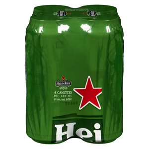 Bière lager 5% can 4x500ml