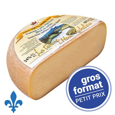 Fromage tomme Haut-Richelieu (100%chèvre) GROS FORMAT