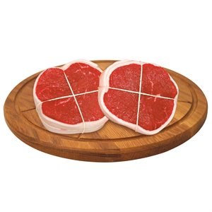 Bifteck tournedos bardé (intérieur de ronde)