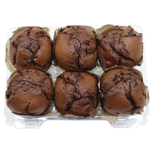 Muffin double chocolat 6un