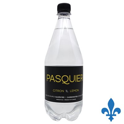 Eau de source gazéifiée citron 1lt