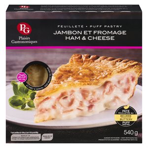 Feuilleté jambon fromage 540gr