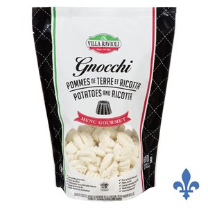 Gnocchi fromage ricotta & pomme de terre surgelé 600gr