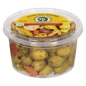 Olives aux légumes 200gr