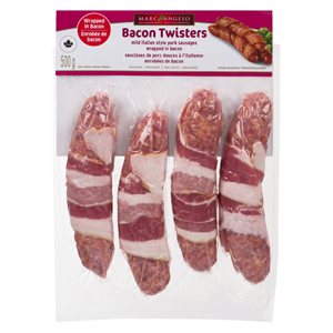 Saucisses porc enroulés bacon sans gluten 500gr