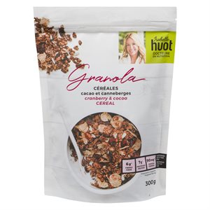 Céréales granola cacao canneberges 300gr