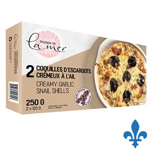 Coquille escargot crémeux ail 2x125gr