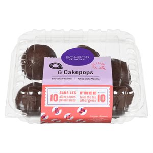 Cakepops choco & vanille surgelés 6un 210gr