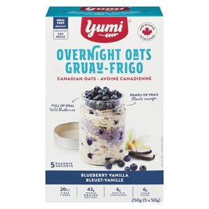 Gruau frigo bleuets vanille bio 250gr