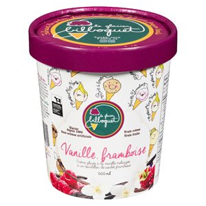 Crème glacée vanille / framboise 500ml