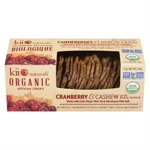 Craquelins bio canneberge / cajou & quinoa noir 150gr