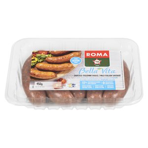 Saucisse italienne douce sans gluten 450gr