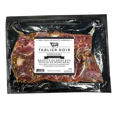 Bavette de boeuf épices Montréal 220gr