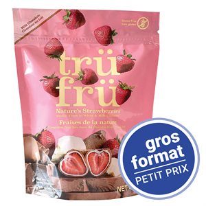 Fraises enrobé de choco blanc et lait 454gr