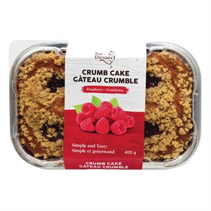 Gâteau crumble aux Framboises 400gr