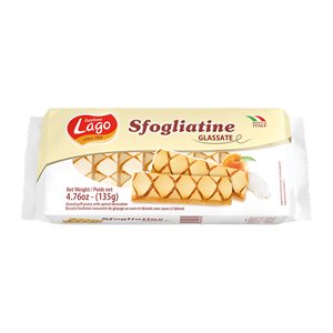 Biscuits de pâte feuillettés glazé 135gr